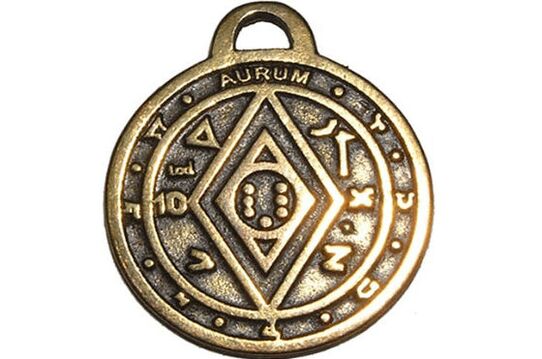 Coin amulet for luck and fortune