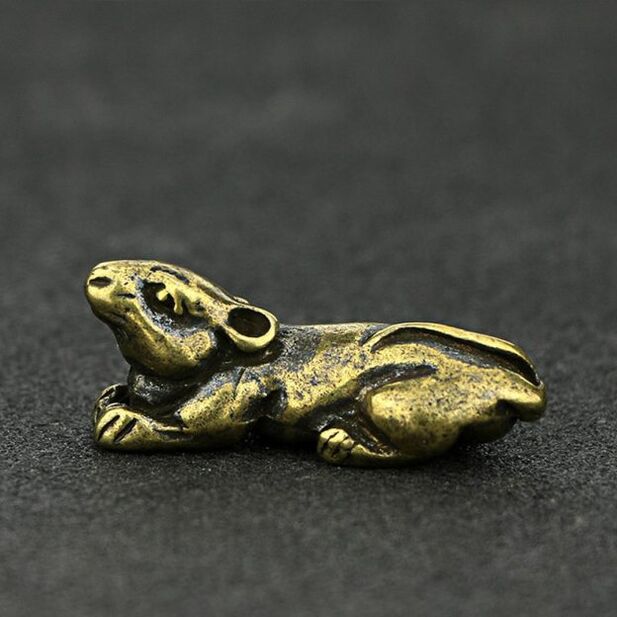 Decorative mouse - a symbol of good luck and prosperity