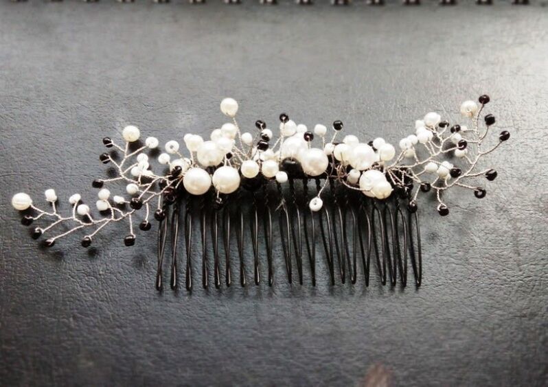 Comb with beads for good luck
