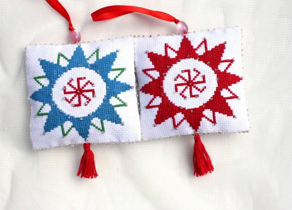 Slavic embroidery to attract wealth